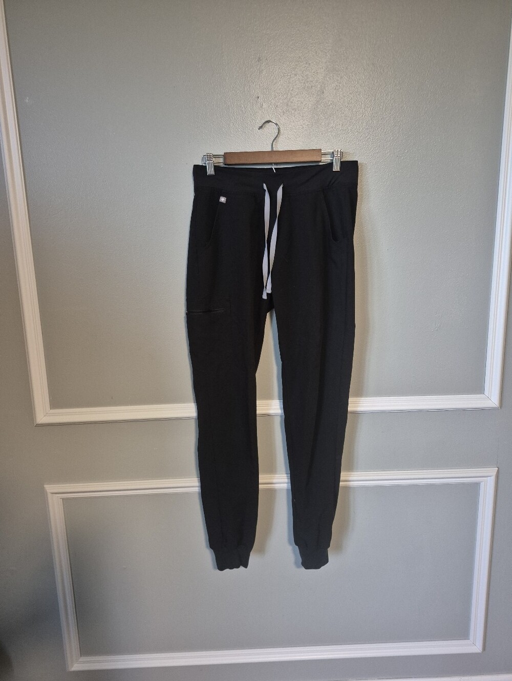 Figs Black Scrub Joggers Size Small Tall